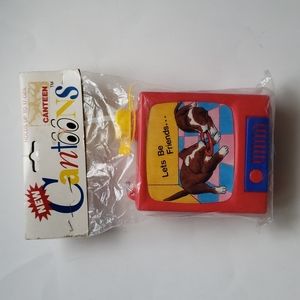 NEW 90s Vintage Kids TV Cantoons Canteen Dogs Playing "Lets Be Friends..."